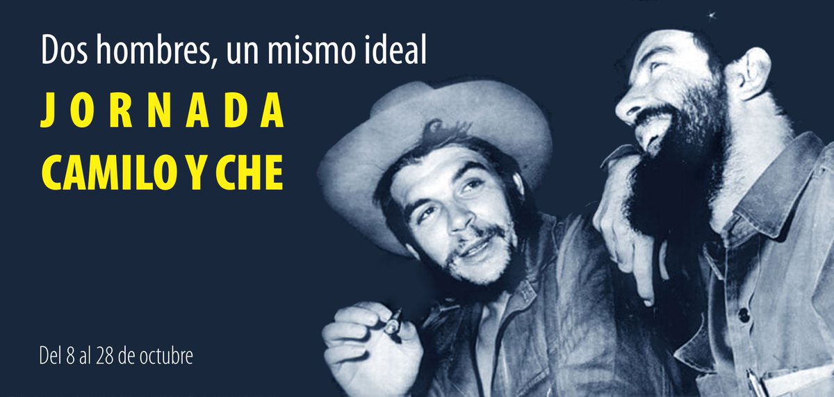 Dr_Janier's tweet photo. Hoy recordamos y rendimos homenaje a dos grandes hombres que compartieron los mismo ideales: luchar y defender los sueños de justicia y la soberanía de Cuba. El señor de la vanguardia y el guerrillero heroíco.
#CheYCamiloPorSiempre https://t.co/O6mRIppJnM