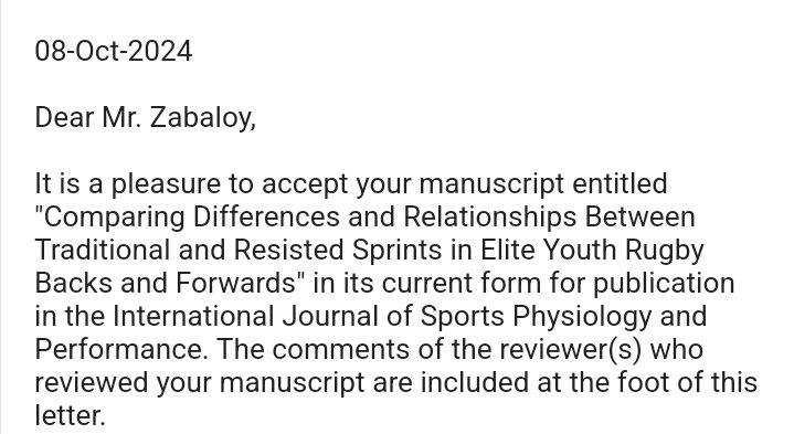 Santiago Zabaloy (@santizabaloy) on Twitter photo 🆕️📃 just accepted in <a href="/IJSPPjournal/">Int'l Journal of Sports Physiology and Performance</a>. Briefly, we highlighted the challenges & differences coaches may experience when implementing heavy RST vs UST in 🏉 backs & fwds. 🔝work w/ an awesome team: <a href="/IrineuLoturco/">Irineu Loturco PhD</a>, <a href="/TomasTF/">Tomás T. Freitas</a> <a href="/lucasa_pereira/">Lucas A. Pereira</a> <a href="/EduTondelli/">Edu Tondelli</a> et al. 🥳 more info 🔜 🆕️📃 just accepted in <a href="/IJSPPjournal/">Int'l Journal of Sports Physiology and Performance</a>. Briefly, we highlighted the challenges & differences coaches may experience when implementing heavy RST vs UST in 🏉 backs & fwds. 🔝work w/ an awesome team: <a href="/IrineuLoturco/">Irineu Loturco PhD</a>, <a href="/TomasTF/">Tomás T. Freitas</a> <a href="/lucasa_pereira/">Lucas A. Pereira</a> <a href="/EduTondelli/">Edu Tondelli</a> et al. 🥳 more info 🔜