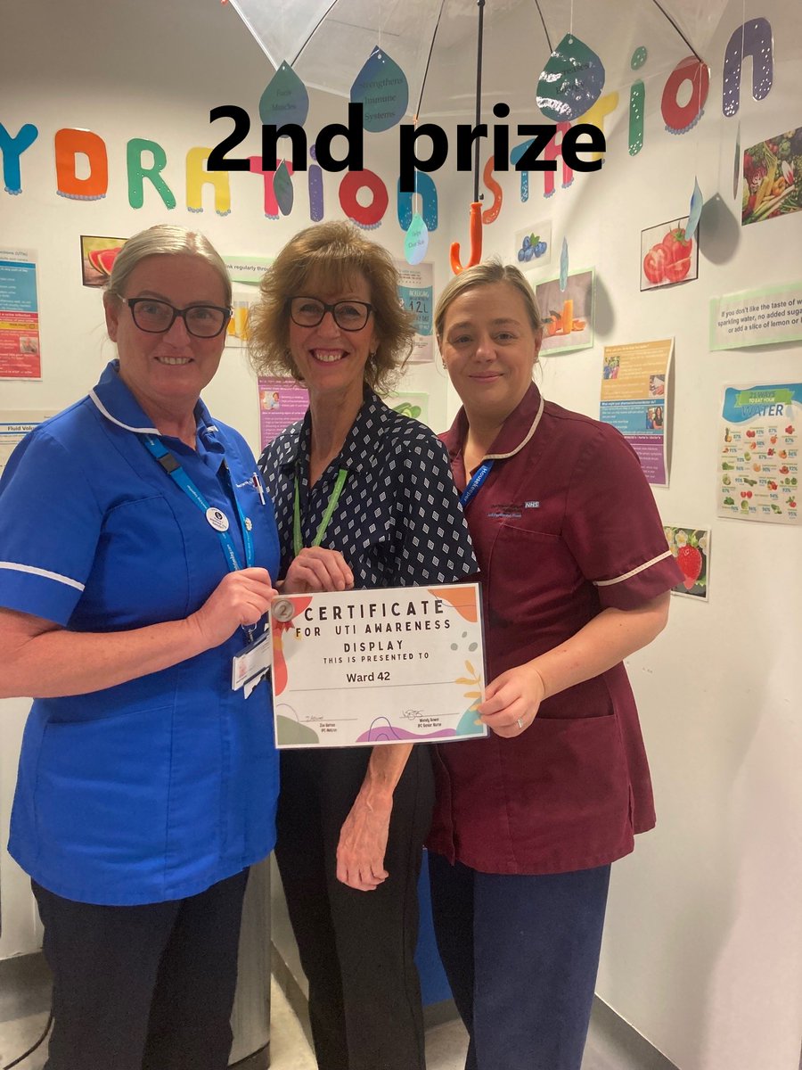 IPCT_SFHT's tweet photo. During September IPC have been running a UTI Awarness Campaign. As part of the  campaign we ran a display competition for wards to enter, please see below the winners and thank you to all wards that took part. 
1st place - Oakham Ward
2nd place - Ward 42
3rd place - Ward 14 https://t.co/cXc4te6vuK