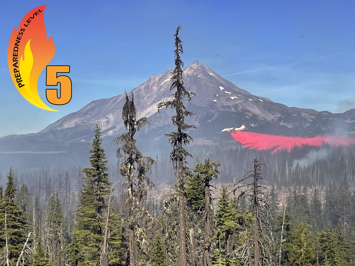 #NationalFireNews: The National #PreparednessLevel has increased to PL5 as of 7:30 am(MDT). Significant wildland fire activity continues &amp; hurricane response also remains significant &amp; is projected to increase with the addition of another storm (Milton) making landfall this week.