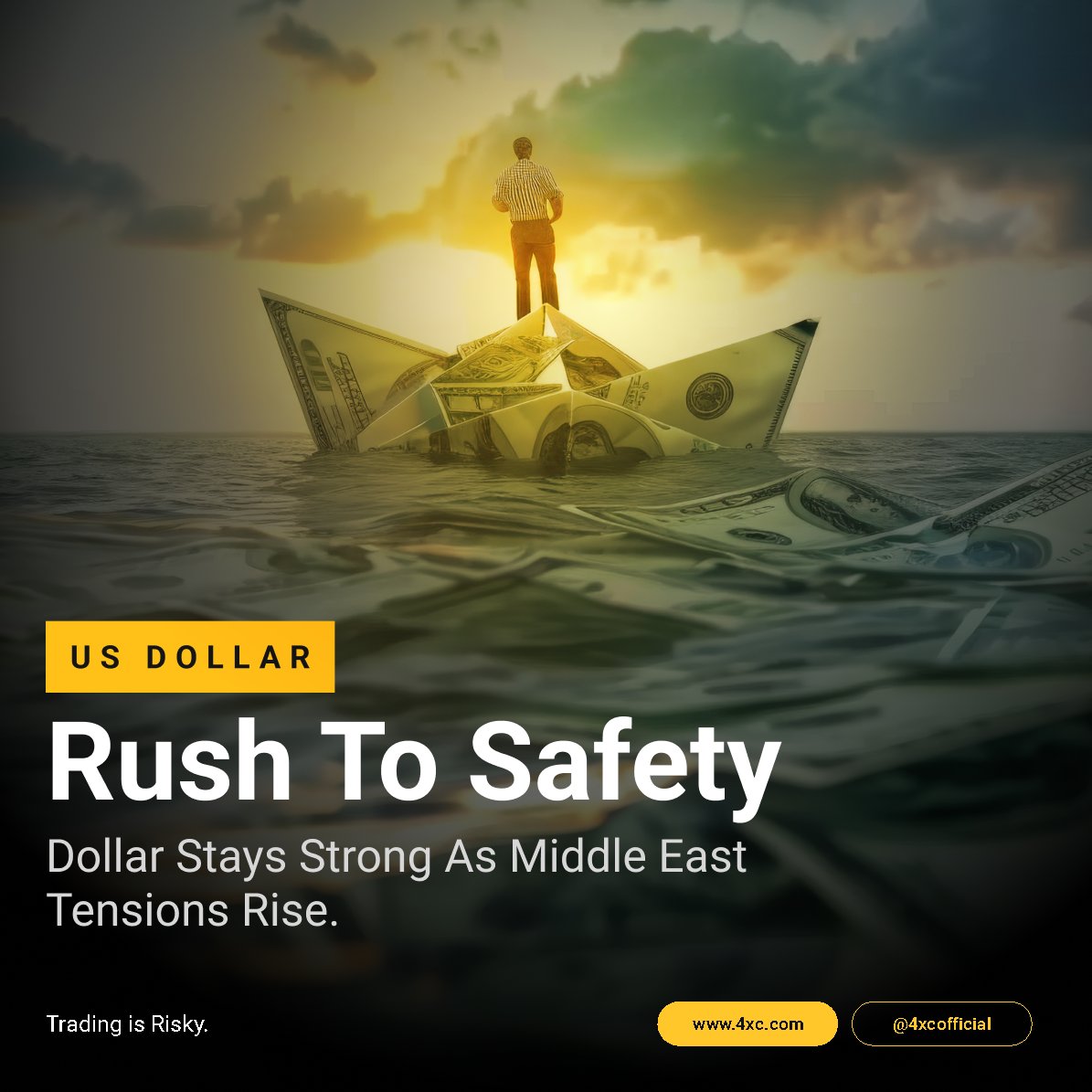 4xcofficial's tweet image. 💵 The U.S. dollar is strengthening as tensions rise in the Middle East. Investors are seeking safety in the dollar, and this trend might continue if uncertainty persists. 📈 Stay tuned for more updates on how global events impact currencies!

#4XC #Dollar #Forex #MarketUpdate