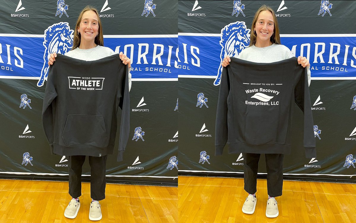 The #WCDO Athlete of the Week for 9/30-10/5 is <a href="/WistHannah/">Hannah Wist</a> of Edmeston/Morris Girls Soccer 

Hannah finished the week with 8 goals &amp; 2 assists. She also scored her 100th career goal on 10/1. E/M is currently 10-2-1 this season. Great job Hannah!

Thanks to WRE for the hoodie!