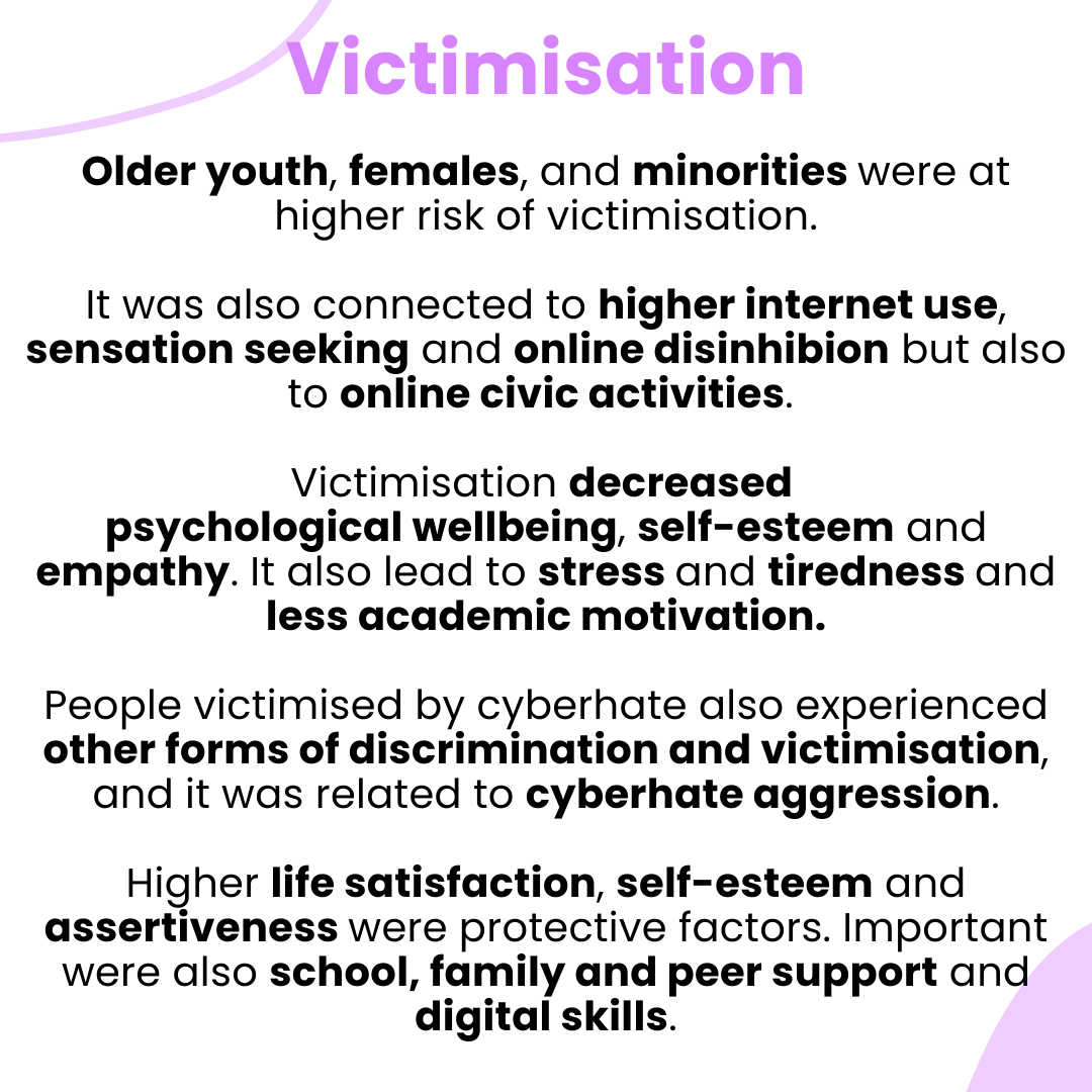 cyberplus2024's tweet photo. Another set of findings from our sys. review is connected to #cyberhate related to origin or religion. 🌍✝️☪️ This was the most often investigated category of cyberhate, and some of the main results are highlighted below. For full findings, check out our systematic review. 📊📑 https://t.co/gul1591CPj