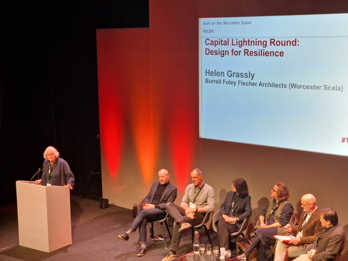 Theatreplan's tweet photo. And finally Helen Grassly from @BFFarchitects, one of our regular collaborators, details the story of Worcester Scala Theatre! #thrivingtheatres @TheatresTrust https://t.co/kurnnfYz8r