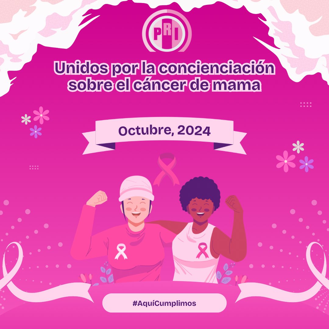 Octubre, mes para hacer conciencia sobre el Cáncer de mama. 

#AquíCumplimos 

Carlos Robles
<a href="/PRICoahuila/">PRI COAHUILA</a> 
<a href="/_JuanCarlos85/">Juan Carlos Mendoza</a>
