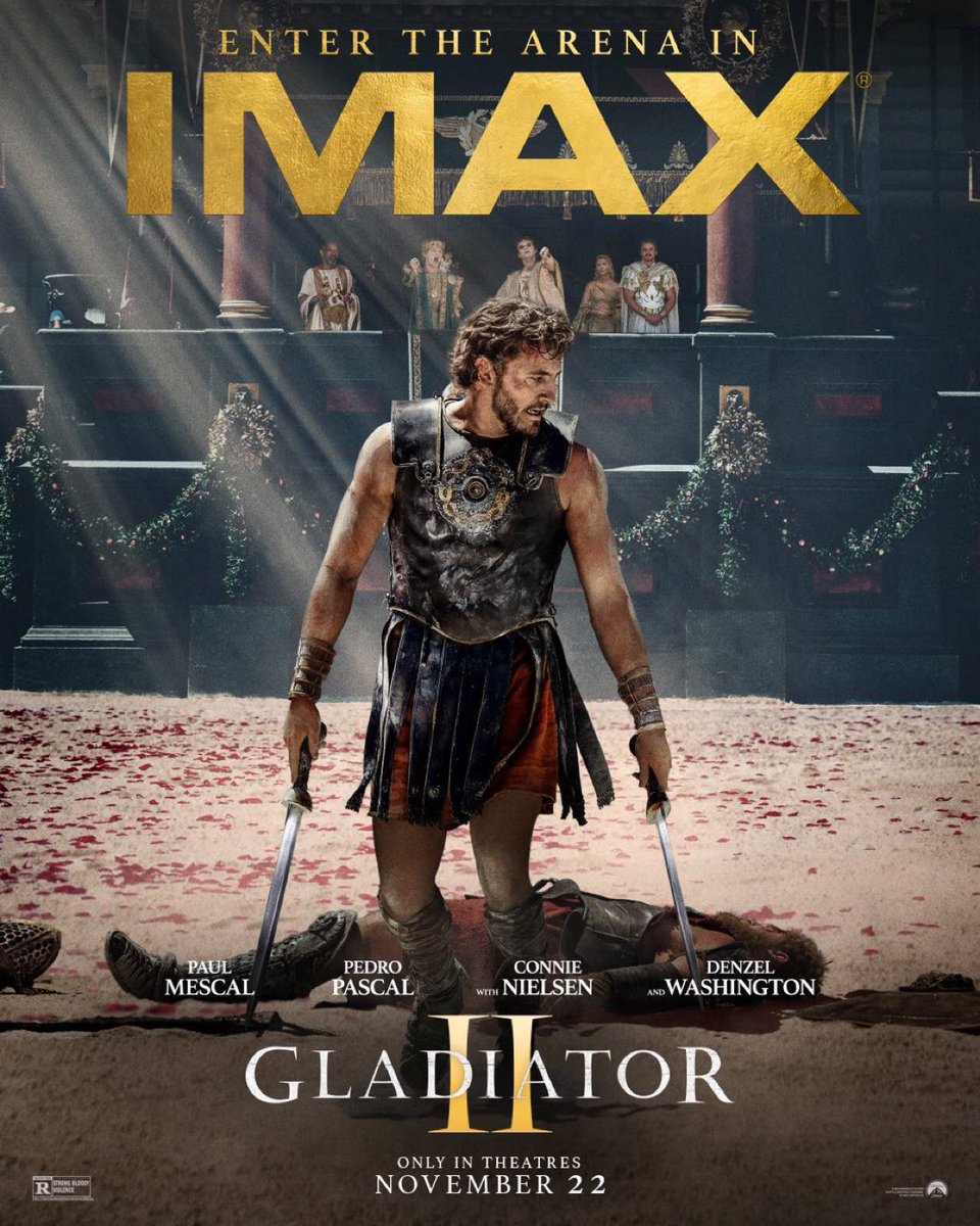 Nouvelle affiche pour “GLADIATOR 2” ! ⚔️

En salles le 22 novembre.