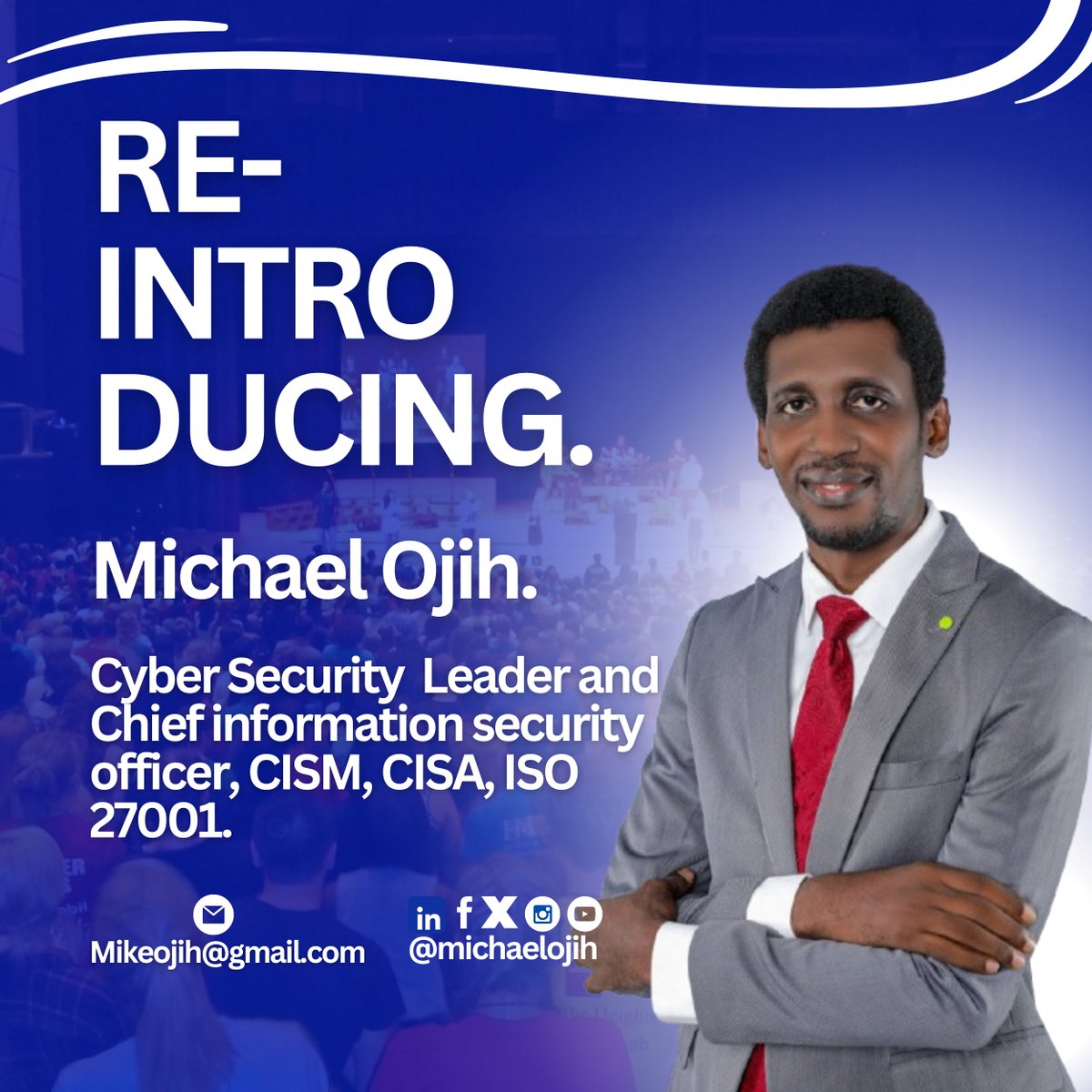 ojih_michael's tweet photo. Reintroducing myself as an innovator, leader and passionate cybersecurity and information security officer that is ready to disrupt the status quo with valuable content and impactful educative innovations for you. 
I am Michael Ojih.
Stay close and journey with me 
#CyberSecurity https://t.co/cSi8TCCWme