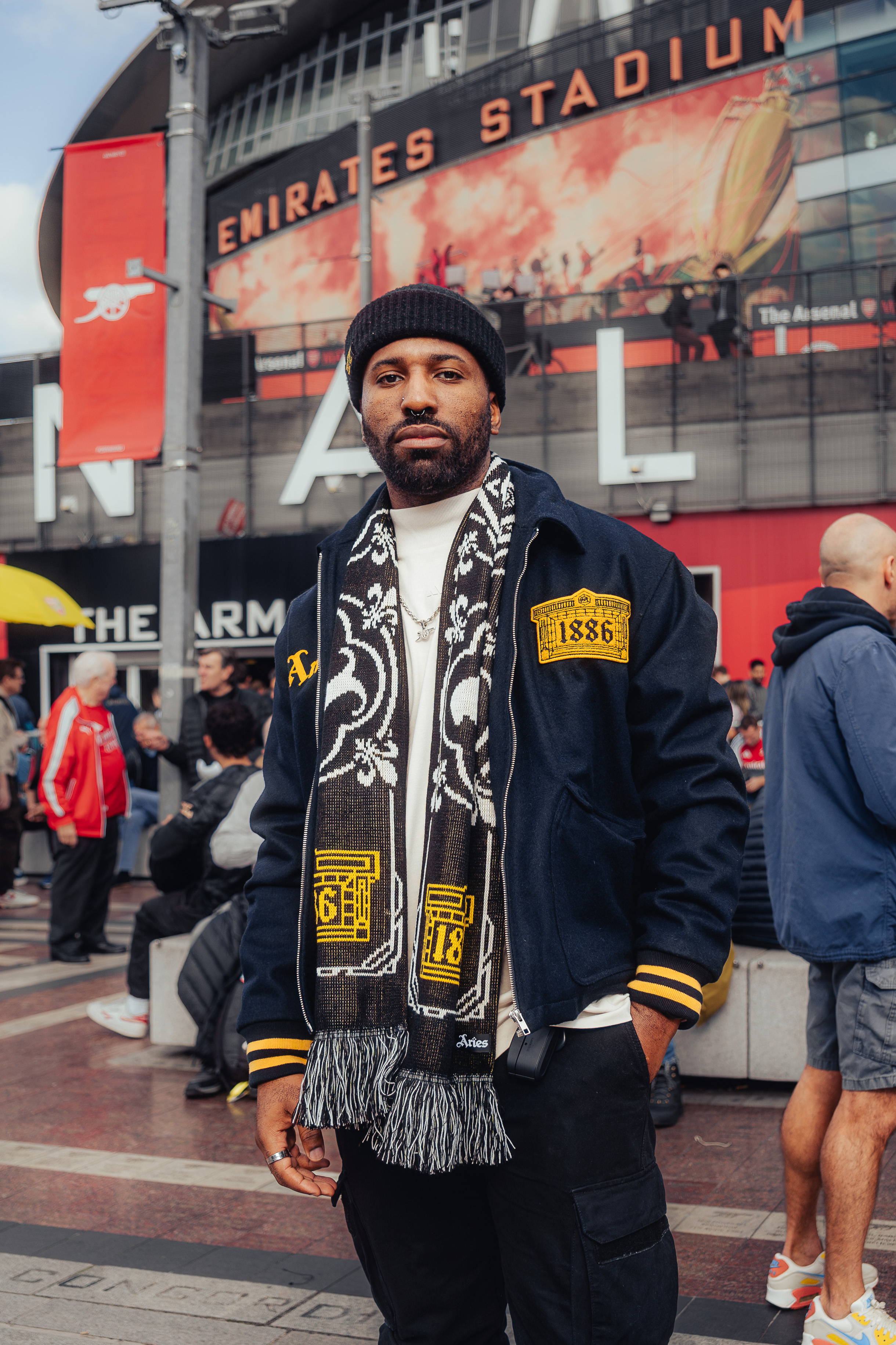 Arsenal × Aries Wool Bonber Jacket