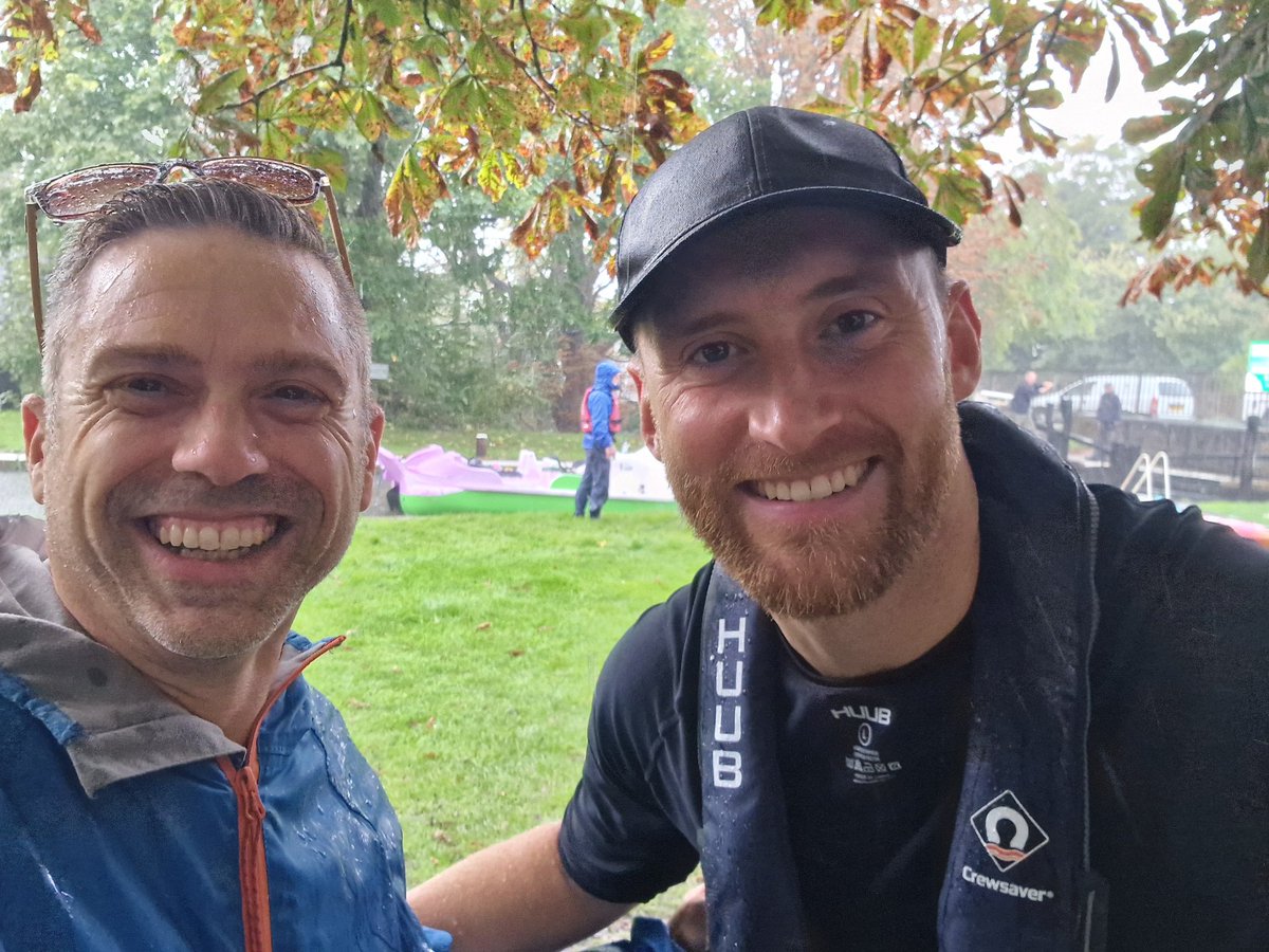 Found <a href="/tobytarrant/">Toby Tarrant</a> at New Haw Lock on my way home from work. Poor guy was drenched!! Heavy Rain and hail too and still smiling! Well done 👏   <a href="/RadioX/">Radio X</a> <a href="/ChrisMoyles/">Chris Moyles</a> <a href="/ChrisMoylesShow/">Chris Moyles Show</a>