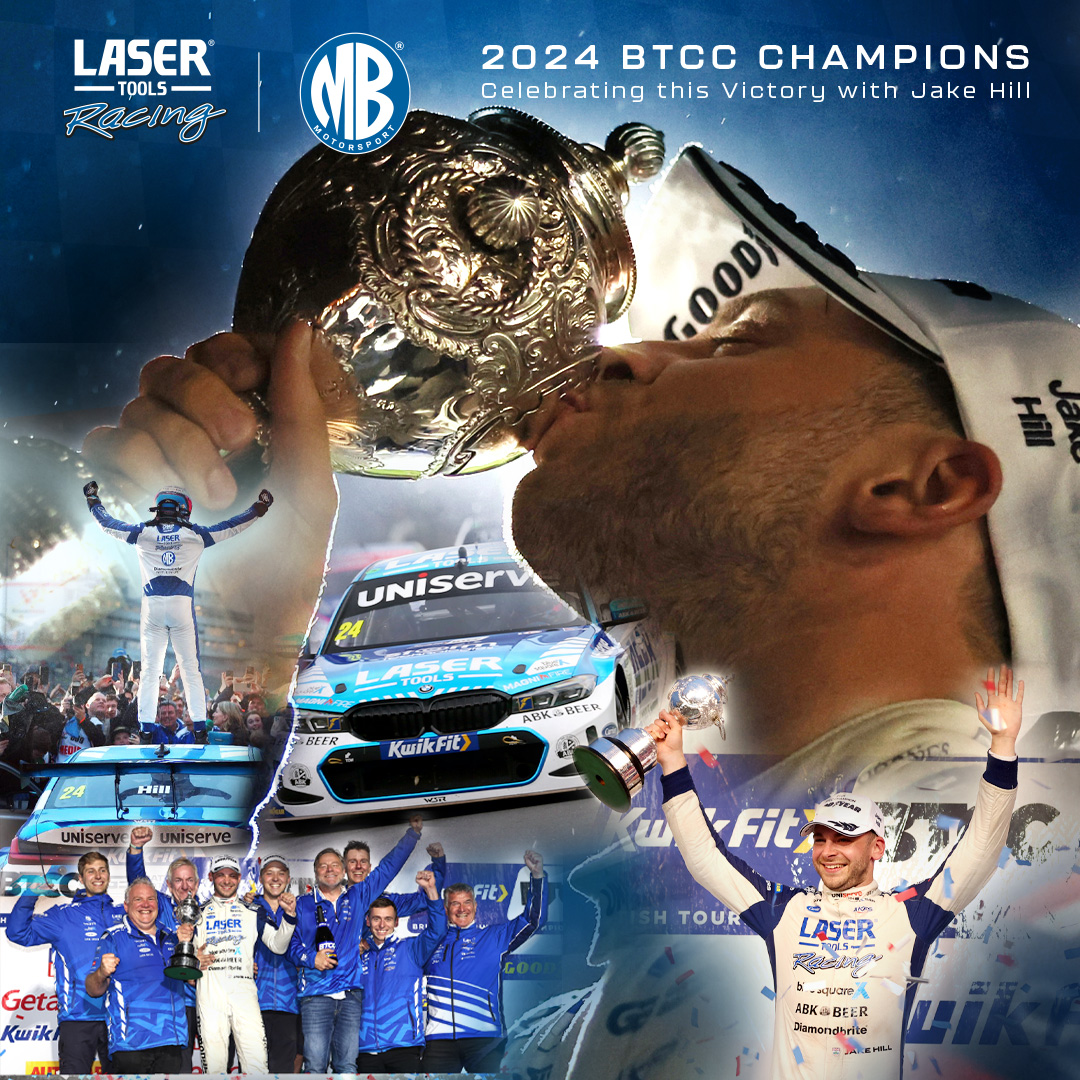 Laser Tools Racing with MB Motorsport driver Jake Hill capped off a sensational season by clinching the 2024 BTCC title in a dramatic finale at Brands Hatch. 

Please click on the link to read the report.

lasertoolsracing.co.uk/blogs/news/jak…

#WeAreLaserToolsRacing #MBMotorsport #BTCC