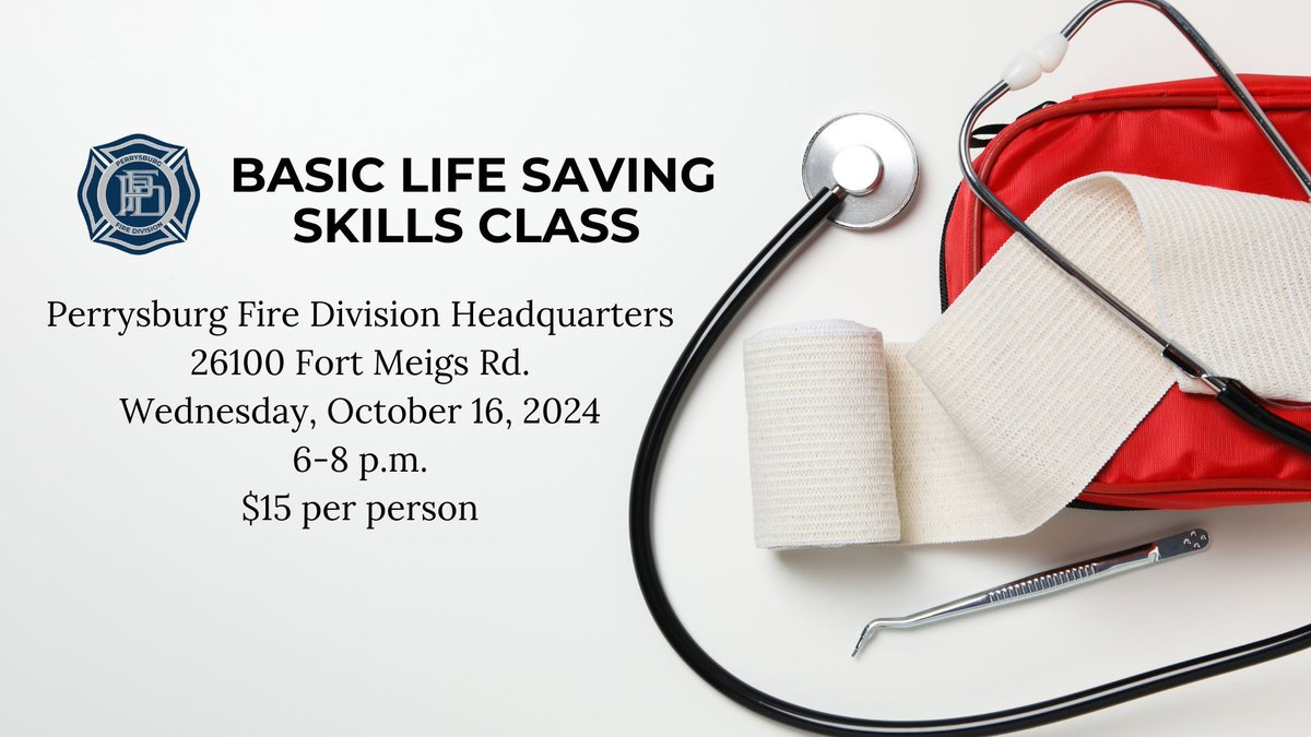Our next Basic Life Saving Skills class will be held on Wednesday, October 16th. Three first aid topics will be covered: Cardiac arrest, choking, and life threatening bleeding control. Learn more and register: buff.ly/4cZmzOi