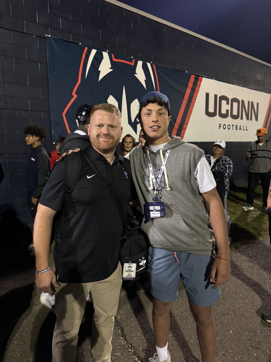 MickeyRoss2026's tweet image. Had a great time at @UConnFootball. Awesome win!! Thank you to coach @CoachDShearer and @andrew_bertz for the invite!
@OPTIMESPECIALS @StaplesFootbal1 @brendancahill_