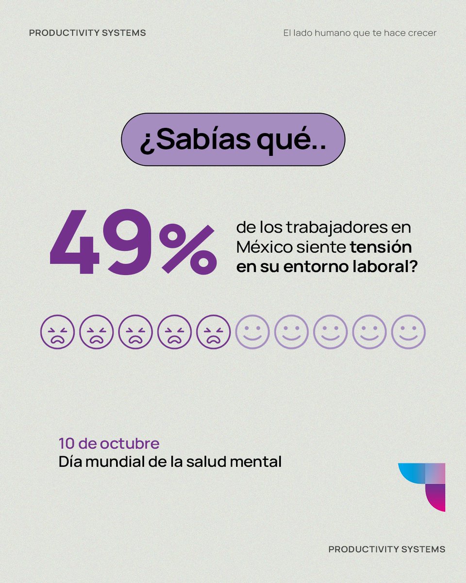 ProductivitySys's tweet image. Hoy es el Día Mundial de la Salud Mental y queremos recordarte que la salud mental es esencial en el entorno laboral, y todos debemos actuar para protegerla.

¿Cómo apoyas la salud mental en tu lugar de trabajo?

#saludmentaleneltrabajo #diamundialdelasaludmental