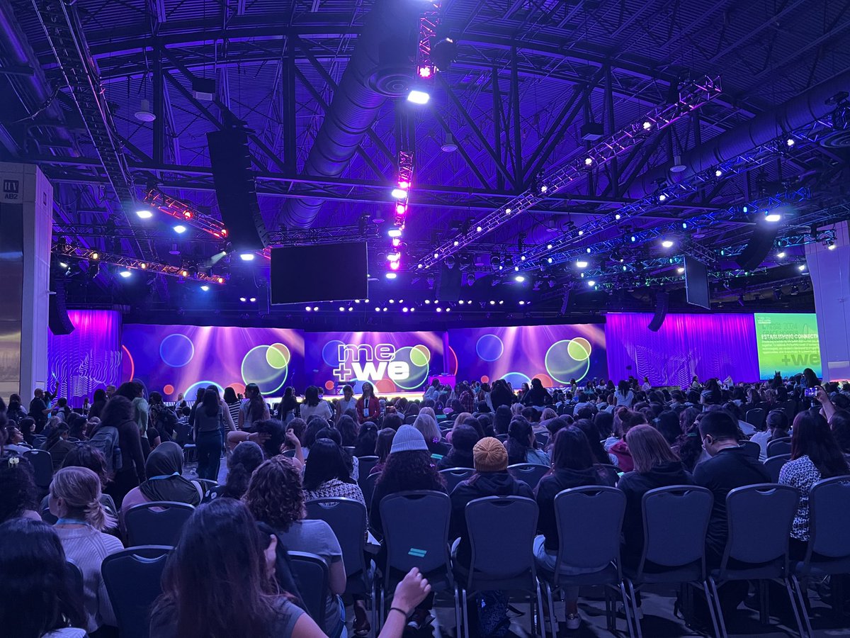 Accidentally got a good seat at the #ghc24 opening. This space is massive!