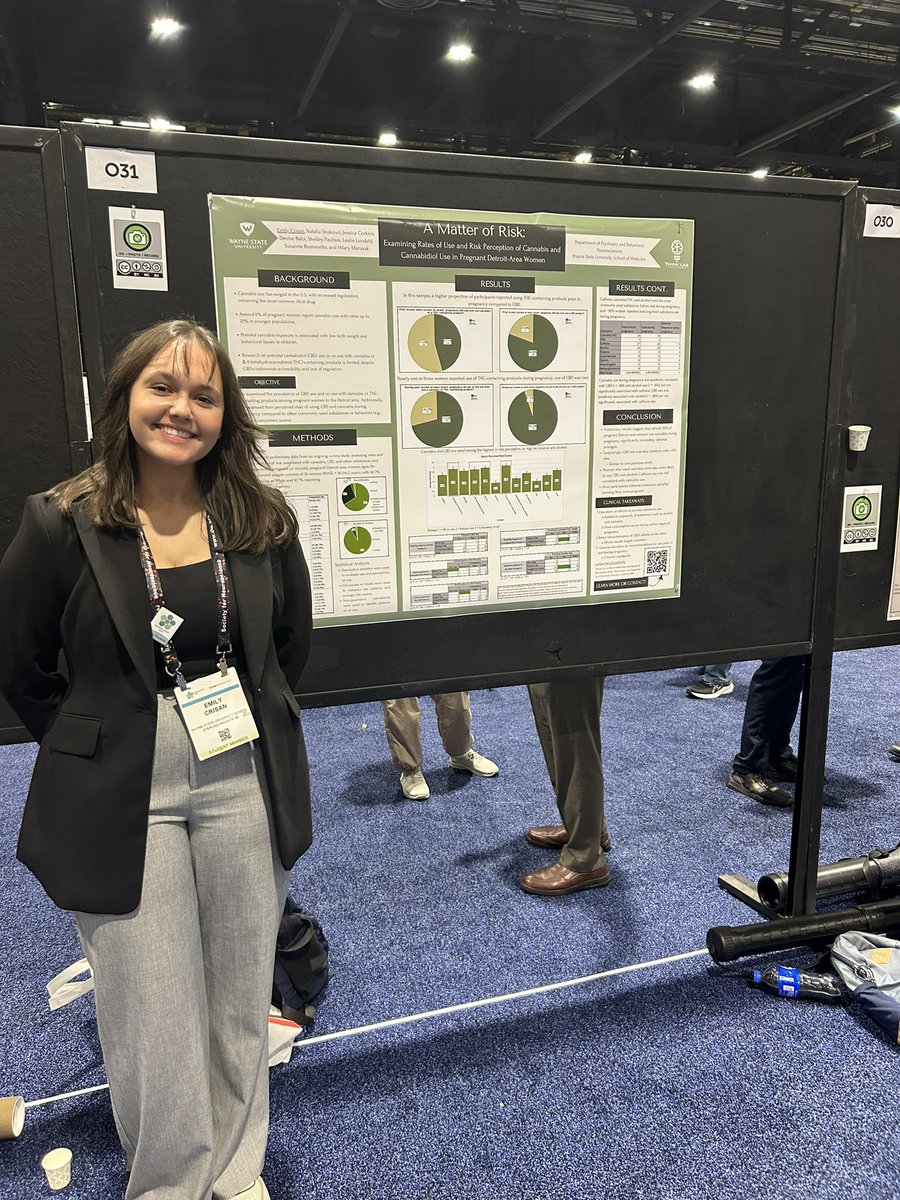 Dr. Clara G. Zundel 🧠 (@clarazundel) on Twitter photo Another extraordinary <a href="/wsuthinklab/">WSU THINK Lab</a> research assistant presenting her undergraduate thesis work on cannabis and cannabidiol use in pregnant Detroit-Area women! Come check out Emily’s work! #SfN #Neuroscience #Cannabis Another extraordinary <a href="/wsuthinklab/">WSU THINK Lab</a> research assistant presenting her undergraduate thesis work on cannabis and cannabidiol use in pregnant Detroit-Area women! Come check out Emily’s work! #SfN #Neuroscience #Cannabis