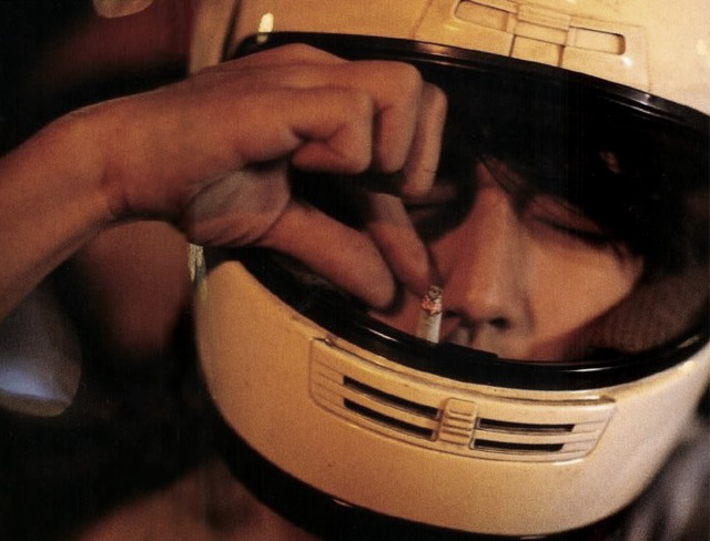 Takeshi Kaneshiro on the set of Fallen Angels (1995)