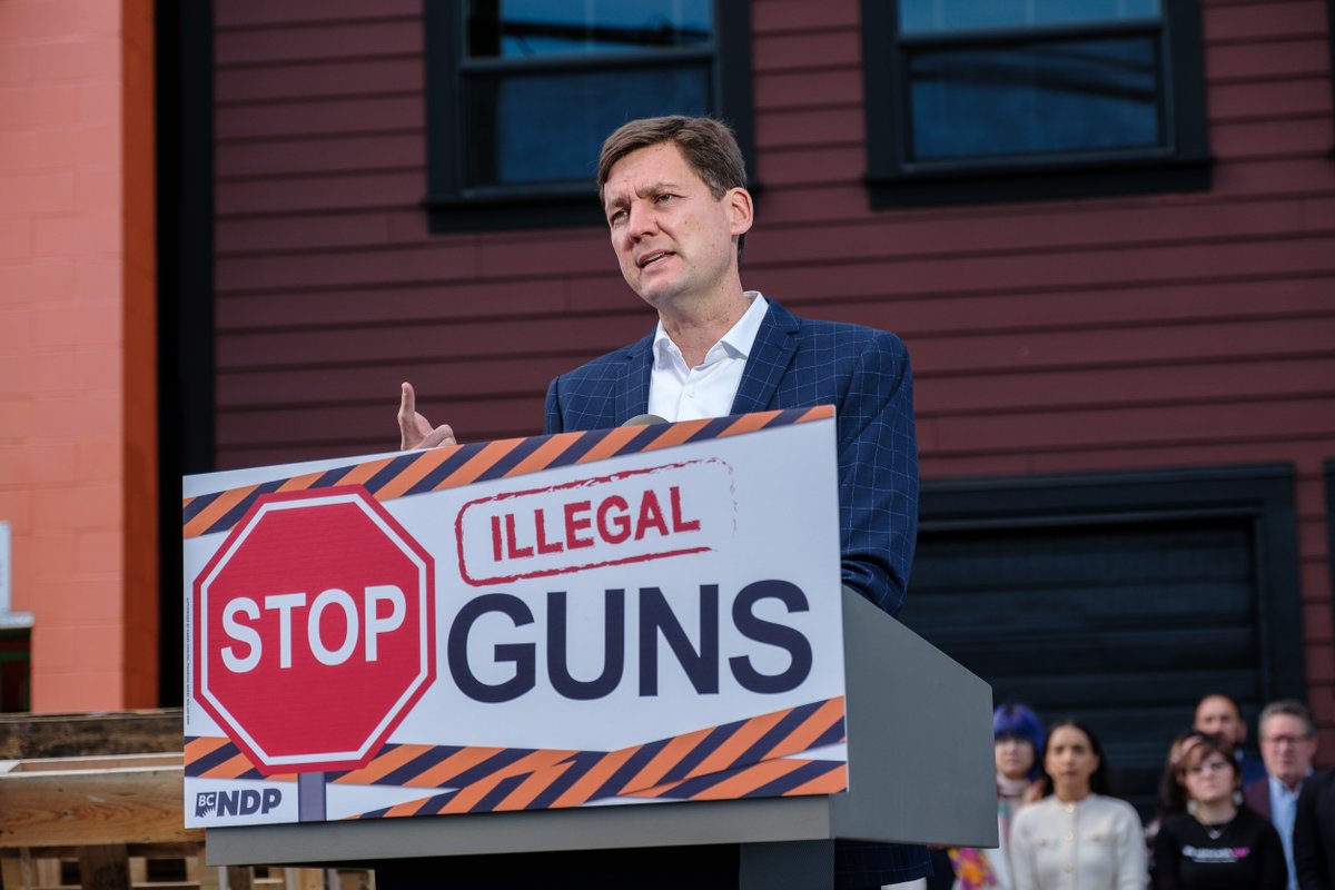 Dave_Eby's tweet image. John Rustad wants to bring US-style lax gun laws to BC – letting dangerous criminals and gangs have access to assault weapons.

I won’t stand for it – we cannot allow more guns onto our streets.