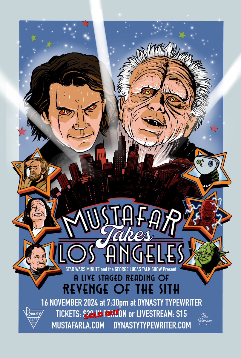 patrickcotnoir.bsky.social (@patrickcotnoir) on Twitter photo NOVEMBER 16 at <a href="/JoinTheDynasty/">Dynasty Typewriter</a>: MUSTAFAR TAKES LOS ANGELES!
The show has already sold out but there are livestream tickets available. Please grab em as they’re how we’re able to keep doing these shows. They’re super important!
Mustafarla.com
🎨: <a href="/ARobTwit/">Alex Robinson</a> NOVEMBER 16 at <a href="/JoinTheDynasty/">Dynasty Typewriter</a>: MUSTAFAR TAKES LOS ANGELES!
The show has already sold out but there are livestream tickets available. Please grab em as they’re how we’re able to keep doing these shows. They’re super important!
Mustafarla.com
🎨: <a href="/ARobTwit/">Alex Robinson</a>