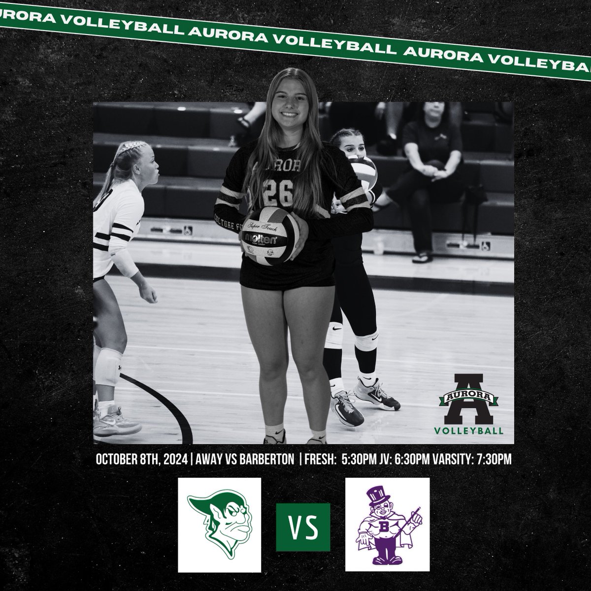GreenmenVball's tweet image. It's GAMEDAY! Only two matches left in the season! Let's go! 😈

🗓️ Tuesday, October 8th , 2024
⏰ Fresh: 5:30PM | JV: 6:30PM | Varsity: 7:30PM
🛣️ On the Road Vs Barberton

#CultureFirst #WinFromWithin