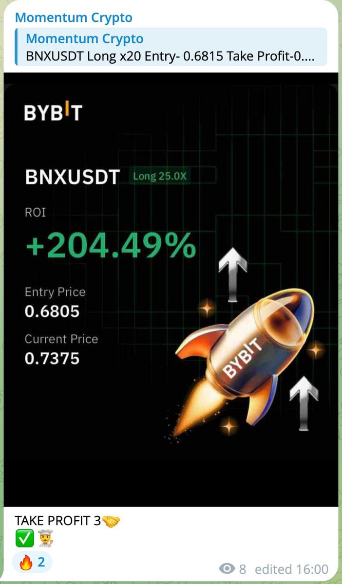 MomentumCrypt0's tweet photo. @wallstreetbets Don't just dream, make it real! We are cooking daily with our trades signals TG 🧑‍🍳🔥

Join us for free via link in our Bio! https://t.co/lk3wzSKX0B