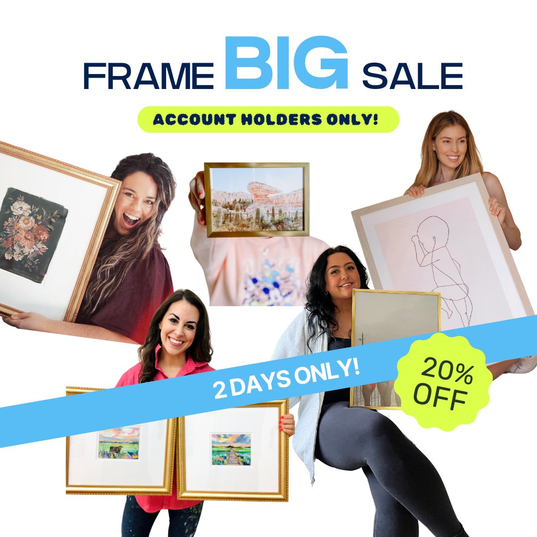 FrameItEasy's tweet image. Don&apos;t miss out on the savings party! 🎉 Sign up for an account now and gear up for Day 2 of deals! 👉 frameiteasy.com/login