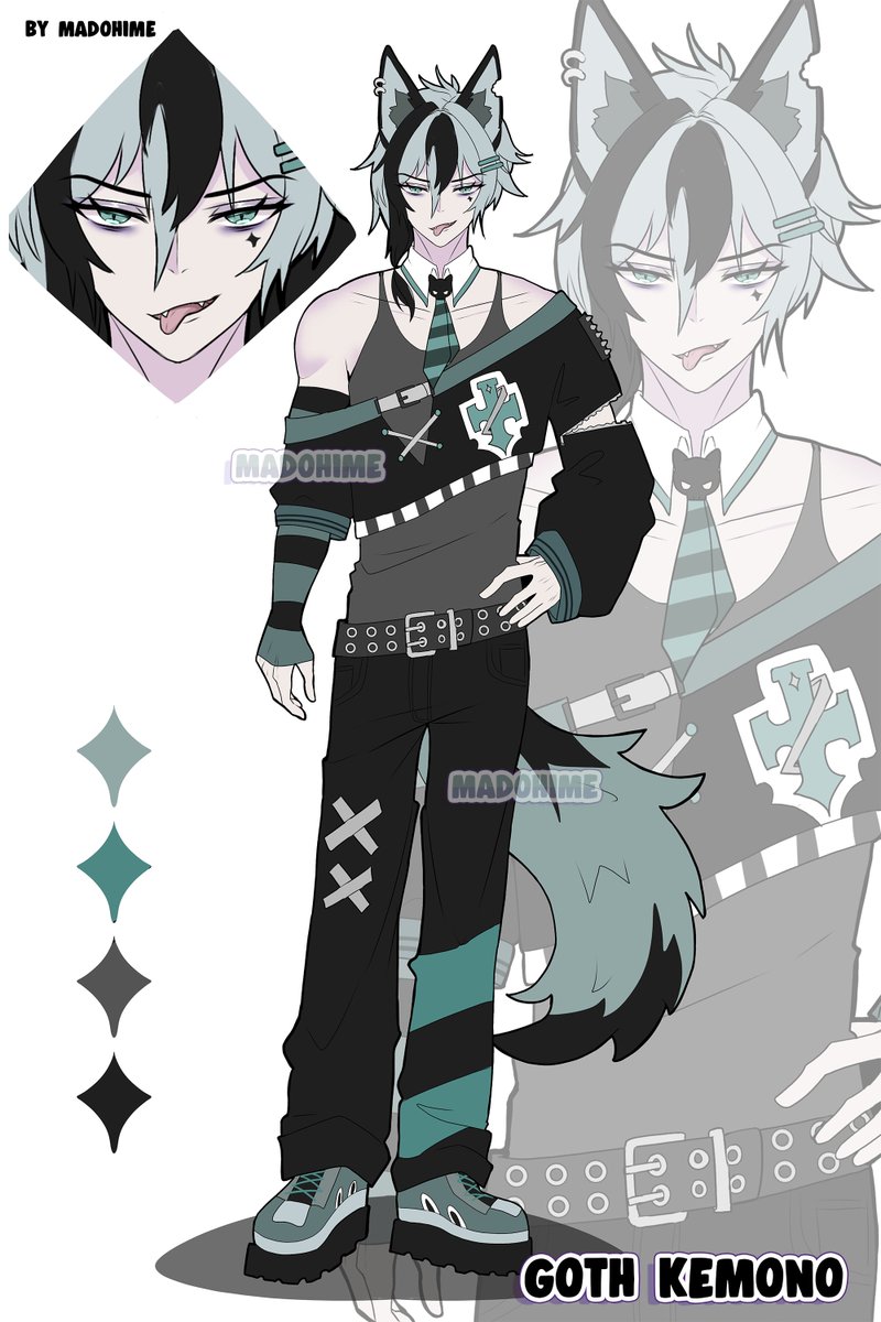 madomadohime's tweet photo. 🩷goth kemono adoptable🩷

it's been a while since I drew a male adopt, so I hope you like it!<3

Editions are allowed

Available on Kofi ~ (link in comments)

Price 1:  120 USD (flat design)

Retweets are appreciated<3

#adoptableTH #adoptableaution https://t.co/19vEBPppJC