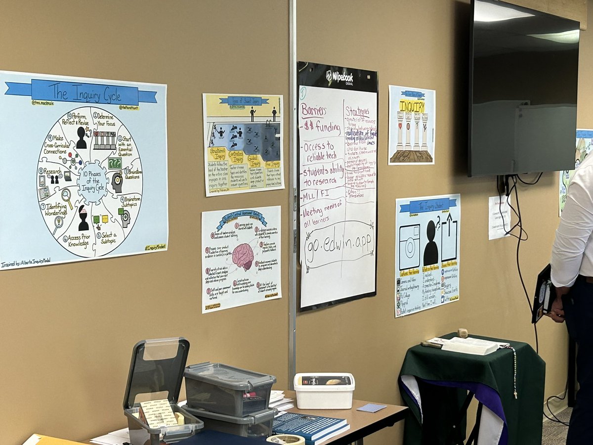 Great day of learning as grade 7/8 educators champion inquiry based learning in ALCDSB. We believe in C3 -Curiosity Creates Change! <a href="/alcdsb/">ALCDSB</a>