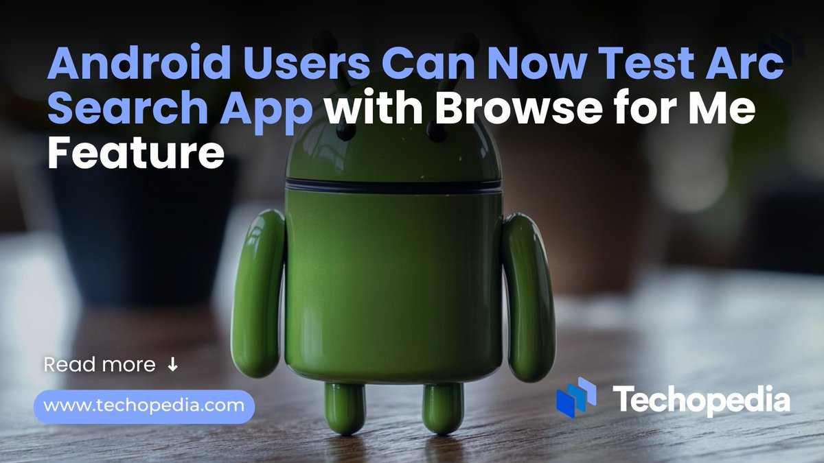 techopedia's tweet image. The Arc Search app is now available for Android users in open beta.
Learn more: techopedia.com/news/android-u…

#Android #ArcSearch #AppTesting