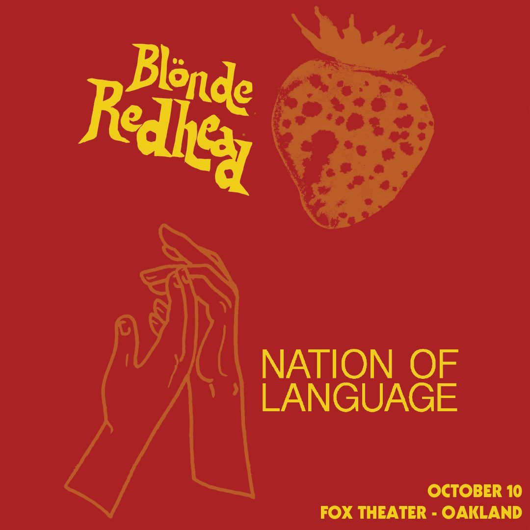 Amoeba Berkeley (@amoebaberkeley) on Twitter photo We’re giving away a pair of tickets to see <a href="/BlondeRedhead/">Blonde Redhead</a> & <a href="/notionofanguish/">Nation Of Language</a> at <a href="/foxoakland/">Fox Theater</a> this Thursday, October 10!
To enter to win, follow us and repost. Winner tomorrow a.m. 10/9. We’re giving away a pair of tickets to see <a href="/BlondeRedhead/">Blonde Redhead</a> & <a href="/notionofanguish/">Nation Of Language</a> at <a href="/foxoakland/">Fox Theater</a> this Thursday, October 10!
To enter to win, follow us and repost. Winner tomorrow a.m. 10/9.