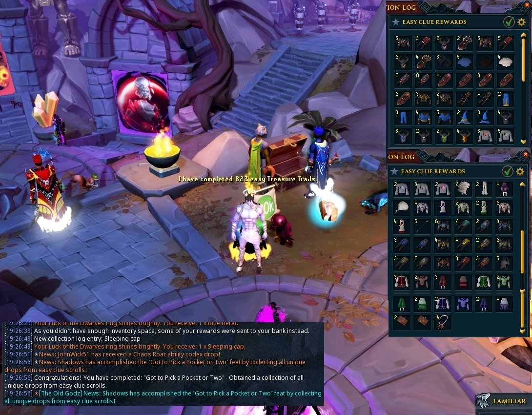 Shadows_RS's tweet photo. Easy clue log completed :) that was actually pretty fun 822 easys for log <3 https://t.co/Q5bR6tQ81L