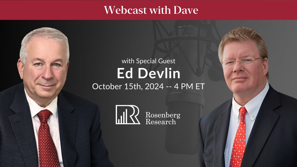 RR_Insights's tweet image. Please join Dave for the next webcast on Tuesday, October 15th at 4:00 PM when he will be hosting Ed Devlin, former bond-trading superstar at Merrill Lynch and portfolio manager at PIMCO, where he took the AUM in the Canadian market from zero to $50 billion in a matter of a few…