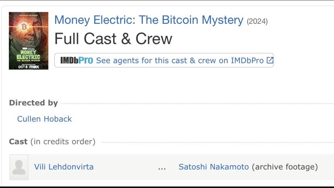 MelisaMimosa420's tweet image. According to HBO, Vili Lehdonvirta is Satoshi Nakamoto. 

Do you believe this is true?