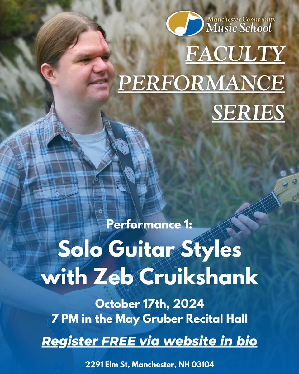 Our first Faculty Performance Series event is happening very soon!
Follow the link in our bio for FREE registration to this and other upcoming faculty performances.