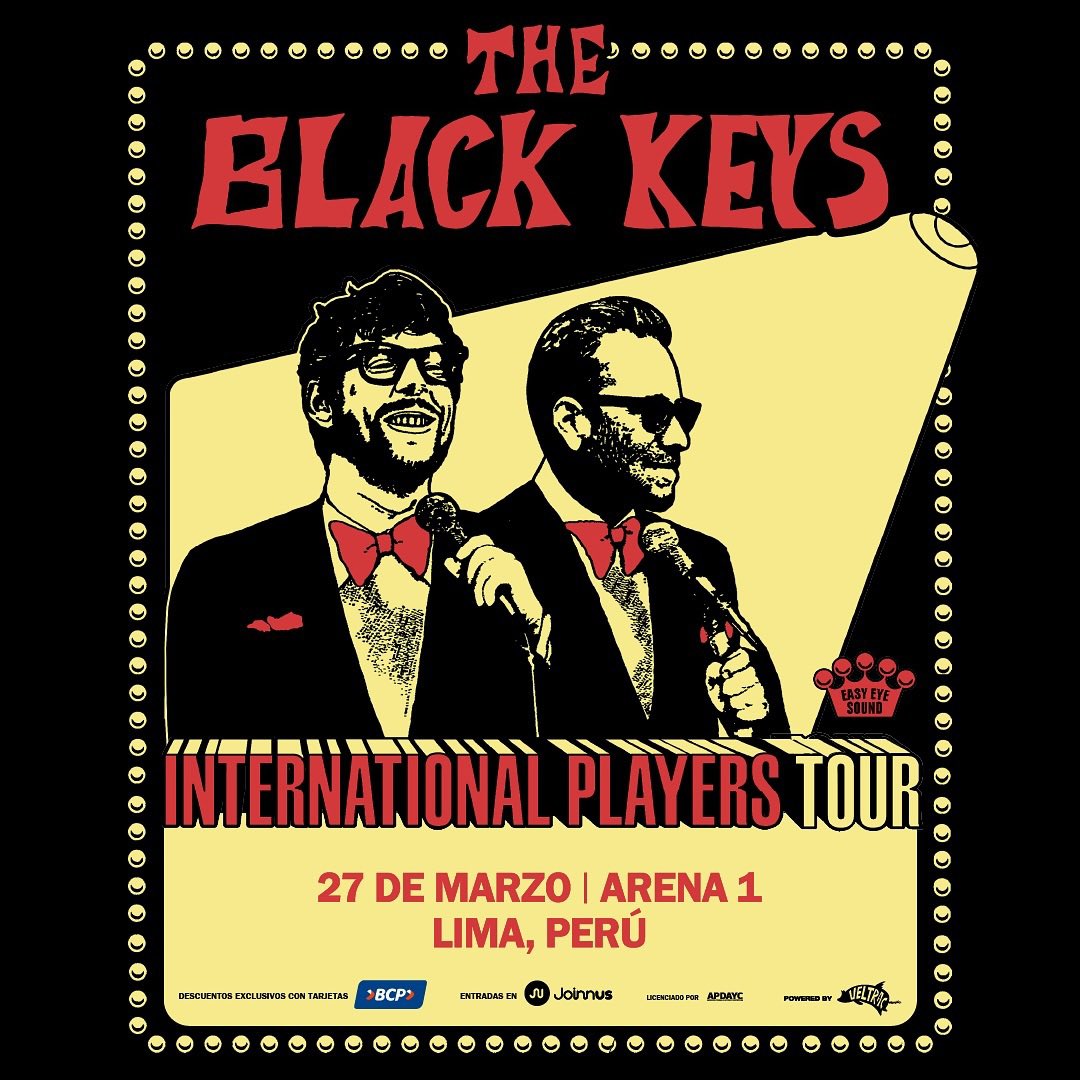 conciertosperu's tweet photo. ¡Ya salió la preventa para The Black Keys en Lima! 🎸🔥

Aprovecha el 20% de descuento con tarjetas hasta el 8 de diciembre, entradas en @joinnus. 🎟️ 

#LaMúsicaNosUne #TheBlackKeys https://t.co/cfMcs1GZIt