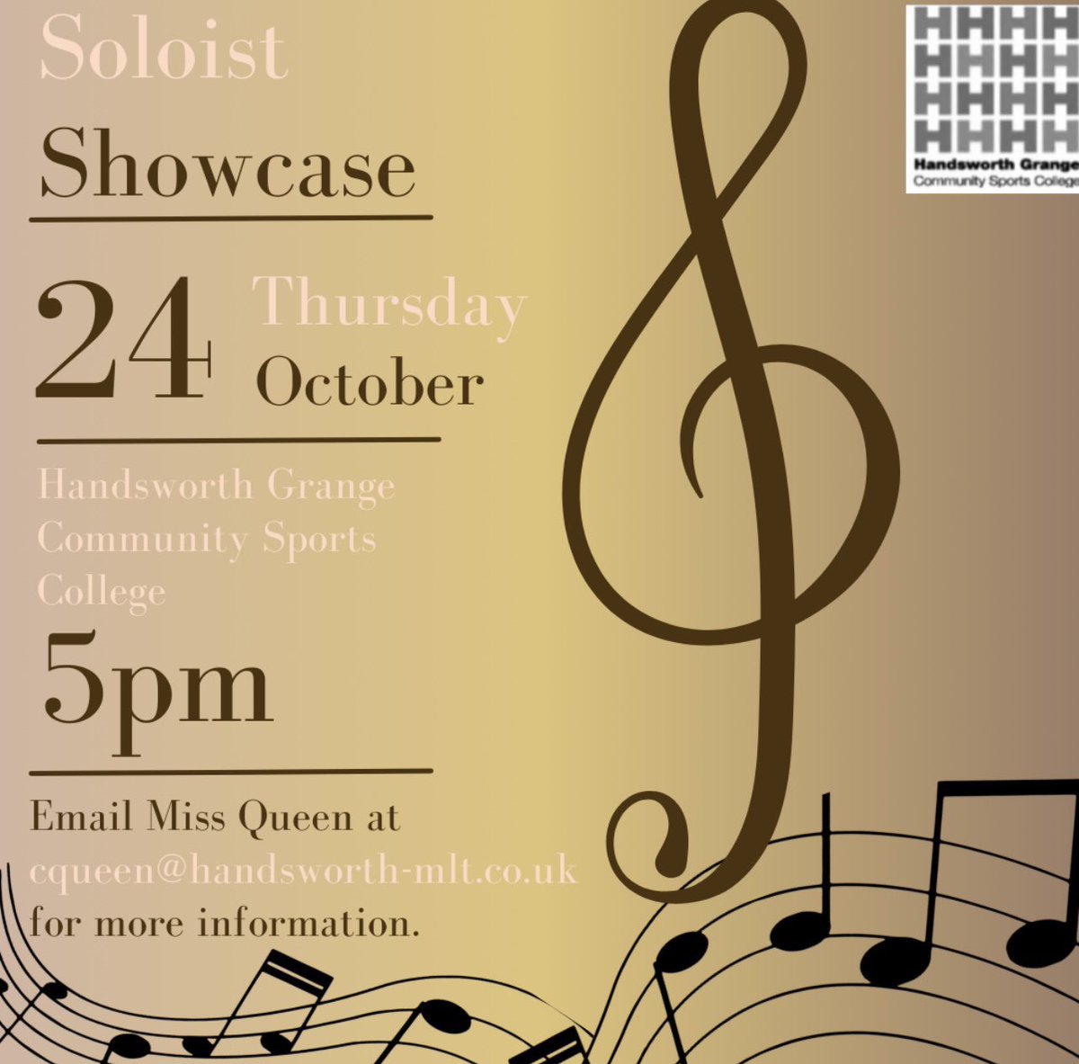 Tickets for our ‘Soloist Showcase’ are now available via the following link app.parentpay.com/ParentPayShop/… . We can’t wait for you to see what our students have been working on. 🎶 🥁 🎤 🎸 🎼