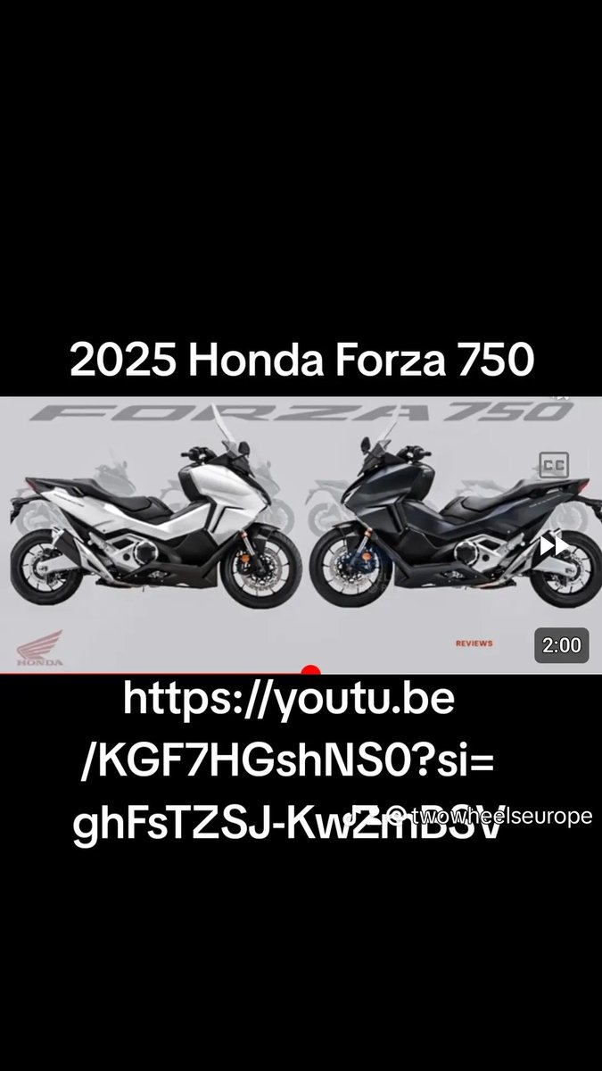2025 Honda Forza 750 youtu.be/KGF7HGshNS0?si…