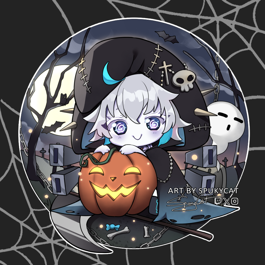 Spuky_Cat's tweet photo. 🧡Halloween YCH🧡 Thank you for commissioning me @JenofFlames , Ragna_mew, Platiada and @Vamp__VT. 
#Mixymewart #ArtofFlames https://t.co/wfb3Kgi4iH