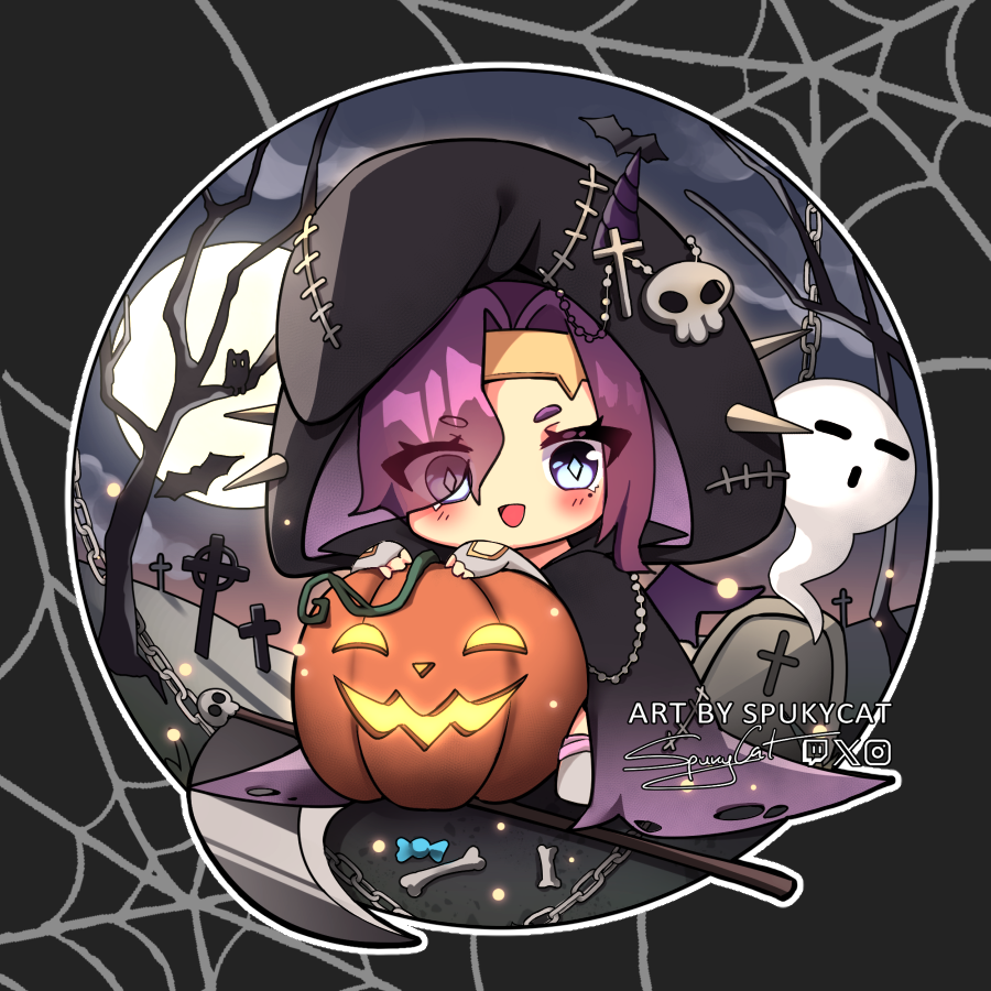Spuky_Cat's tweet photo. 🧡Halloween YCH🧡 Thank you for commissioning me @JenofFlames , Ragna_mew, Platiada and @Vamp__VT. 
#Mixymewart #ArtofFlames https://t.co/wfb3Kgi4iH