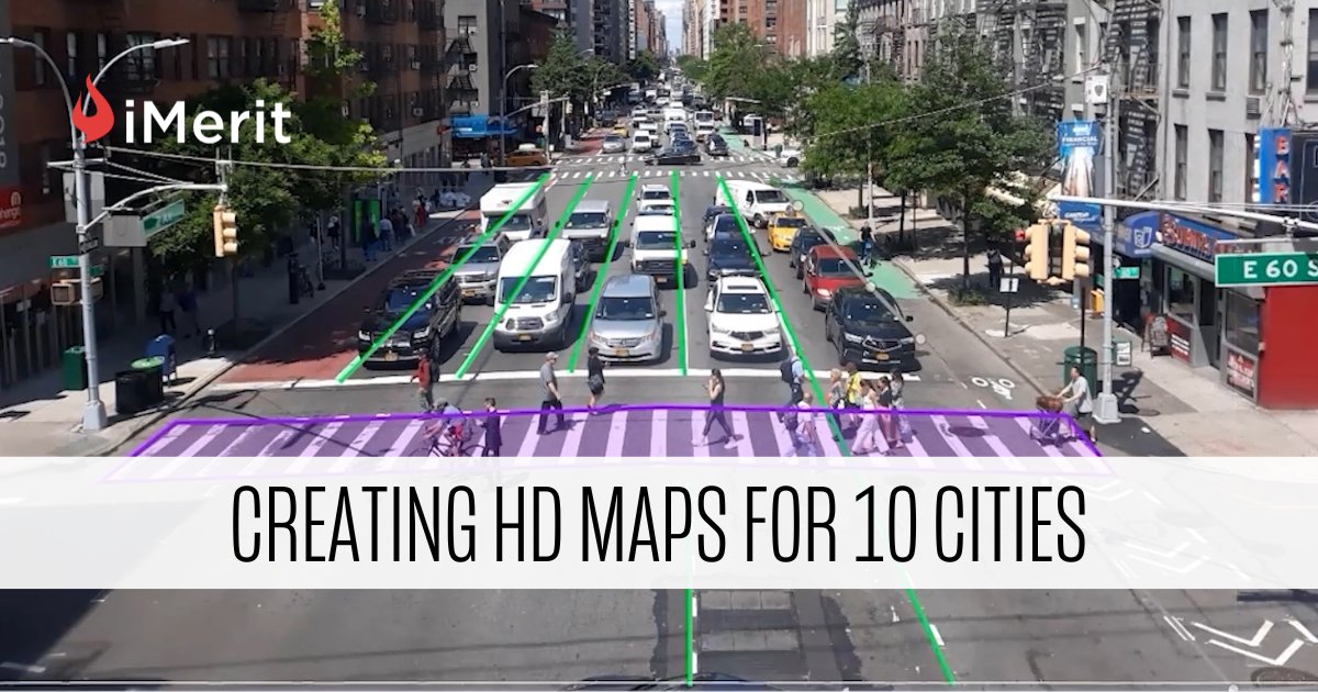 iMeritDigital's tweet image. iMerit worked with a self-driving car company to annotate 9 square mile tiles with a 95% accuracy rate for all 10 major US cities. 

How has iMerit achieved it? Read the case study to learn: hubs.ly/Q02SDC7X0 
#HDmapping #LiDAR #AutonomousVehicles