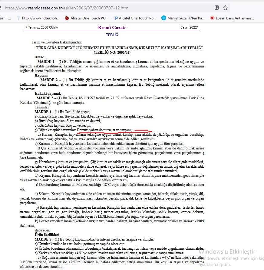 AK PARTİ Hükümetinin Domuz etini kasaplık etler sınıfına aldığı kararın resmi gazetesi.

Köfteci Yusuf serbest olan Domuz Etini almış kullanmış köftelerinde ve bir güzel yedirmiş iftarlarda müslümanlara.