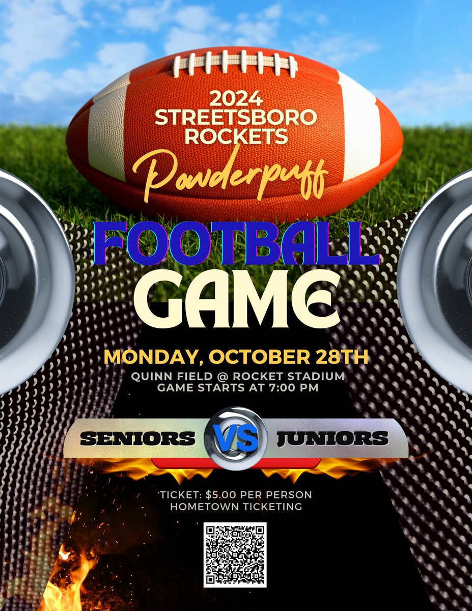 MrsSrp19's tweet photo. Save the date!! The powderpuff game is back again on October 28th at 7:00 PM. The girls are ready to battle it out back on the field. Grab a ticket and come help the junior class raise money for prom. @MrGriffisSHS @boroseniors25 https://t.co/0Rz4ROoTaG