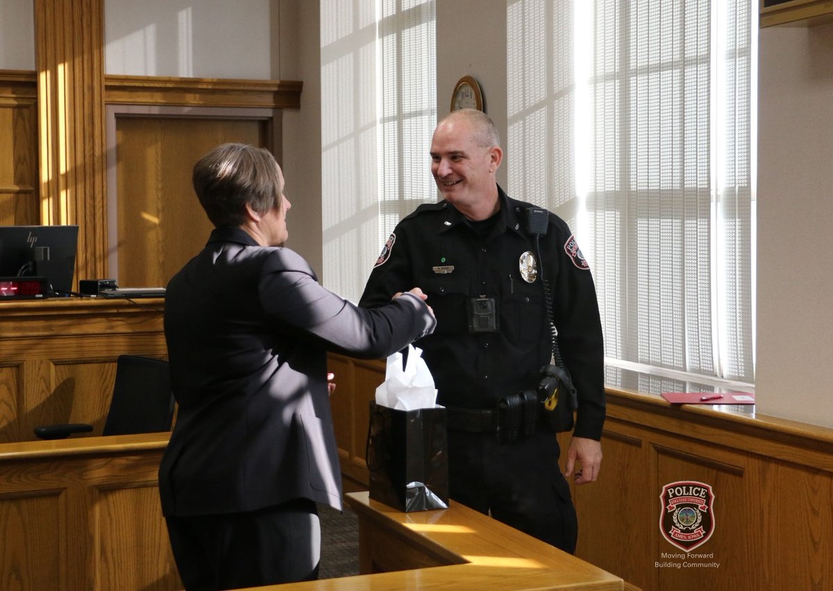 Captain Steph Braun was sworn in today as the newest member of ISUPD. Captain Braun brings 22 years of law enforcement experience to us from Ankeny PD where she held various roles within the department. She is also a graduate of ISU. Please welcome Captain Braun to the team!