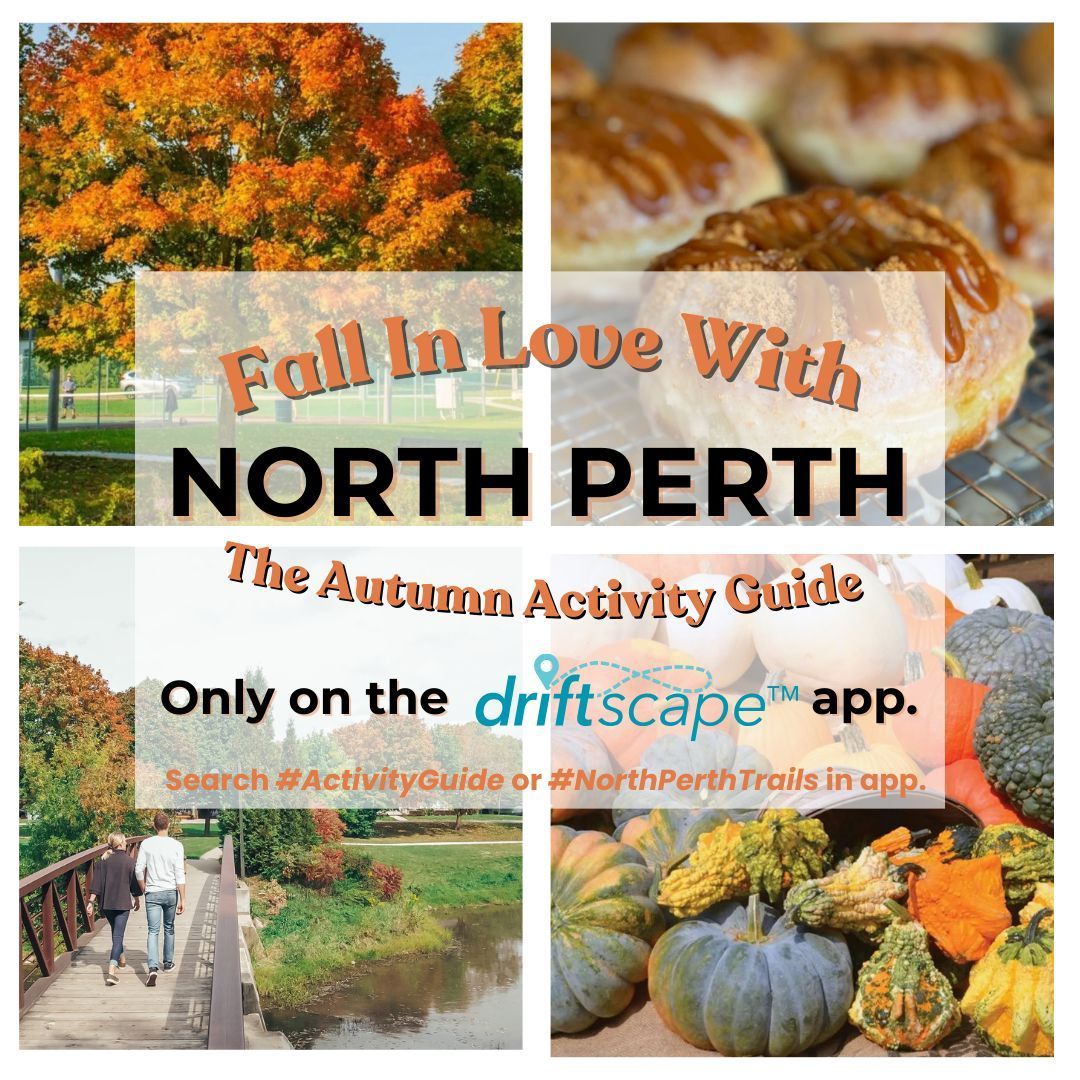 NorthPerth1's tweet image. Fall in love with North Perth this autumn with this specially curated guide! 🍂🌾Only available on Driftscape, search #ActivityGuide or #NorthPerthTrails in the app. #FallInLoveWithNorthPerth #AutumnAdventures #ExploreNorthPerth #exploreNP buff.ly/3ZViabP