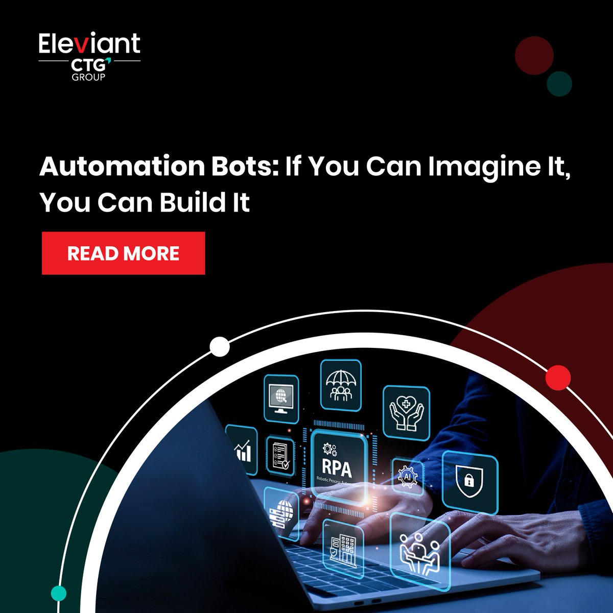 elevianttech's tweet image. Automation bots are transforming the way we work. Discover how intelligent automation can streamline your insurance agency processes and propel agency growth.  
Turn your automation vision into reality- bit.ly/3Nil7eY

#automationbots #automation #rpa #efficiencyboost