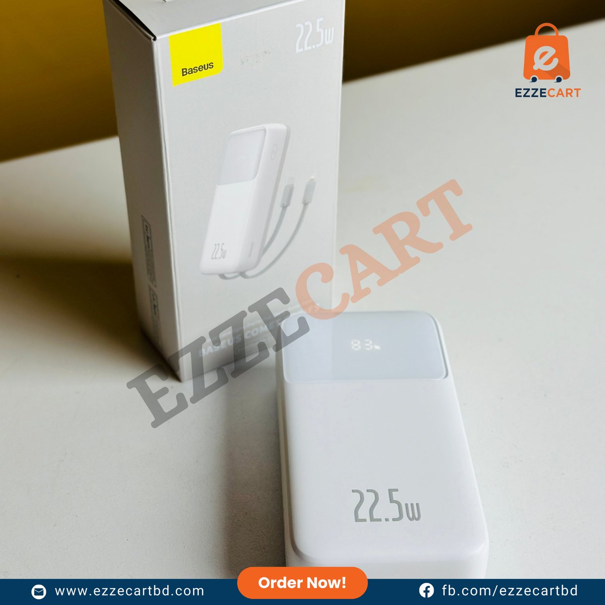 Ezzecartbd's tweet image. সবচেয়ে লেটেস্ট এবং সকল ফিচার্স সমৃদ্ধ Baseus ব্রান্ডের একটি পাওয়ার ব্যাংক
Baseus Comet Series 22.5W 20000mAh Dual Cable Digital Display Power Bank – Black Color
#powerbank #BaseusPowerBank #20000mahpowerbank #ezzecartbd #ezzecartonlineshop