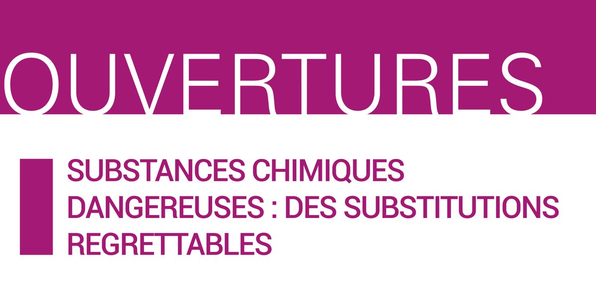 Substances chimiques dangereuses : des substitutions regrettables.

➡ prescrire.org/fr/3/31/69247/…