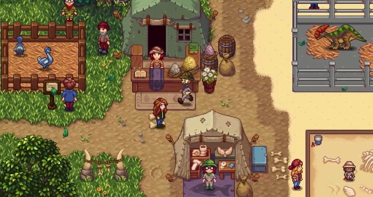 myPotatoGames's tweet photo. Super Zoo Story is finally on Kickstarter! I am sharing one tier, if you want to be considered let me know in any way you like! 😊

Super Zoo Story is a cozy game where decorating and building your very own Zoo is just the beginning of your adventure.

Establish your own Zoo, including paths, decor, themed areas and so much more to create a thriving habitat for your loving animals and dynos alike! 

Whenever you take a break from the busy responsibilities of managing your zoo, you will find yourself out exploring the nearby areas including caves, where - if you are lucky, find new animals to host in your zoo! 

In addition to raising new animals you may even alter dyno DNA to create your very own unique creatures.
Of course there are also plenty of villagers who live in the village nearby. Help them grow, make friends and maybe even find some love?