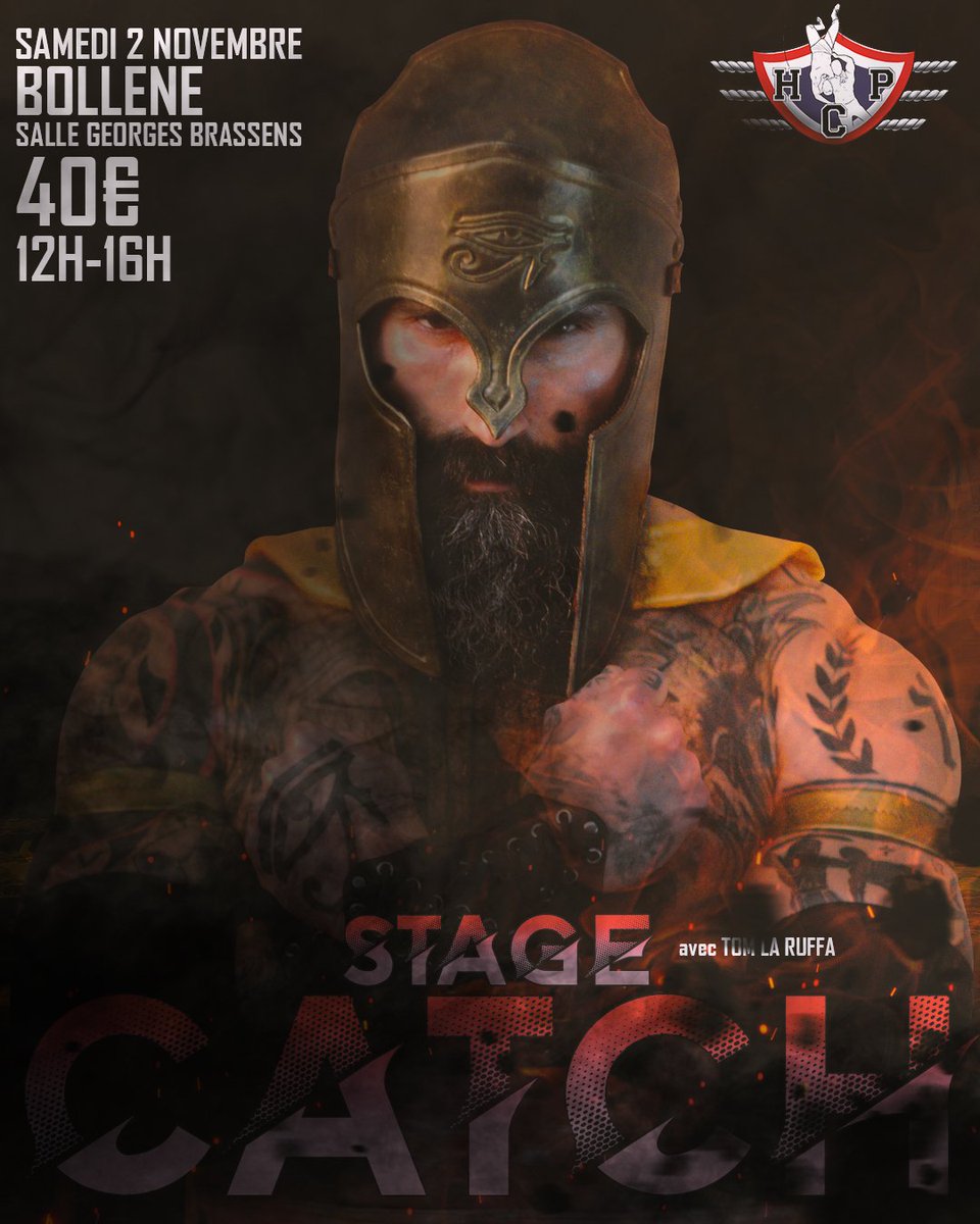 Stage de Catch avec <a href="/TomLaRuffa/">🇨🇵Tom La Ruffa👑</a> 
Samedi 2 Novembre a Bollène 

#prowrestling #catch #catchfr