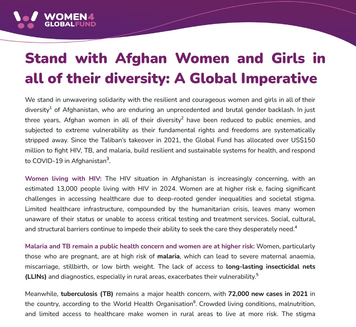 Women4GlobalFund (W4GF) tweet media