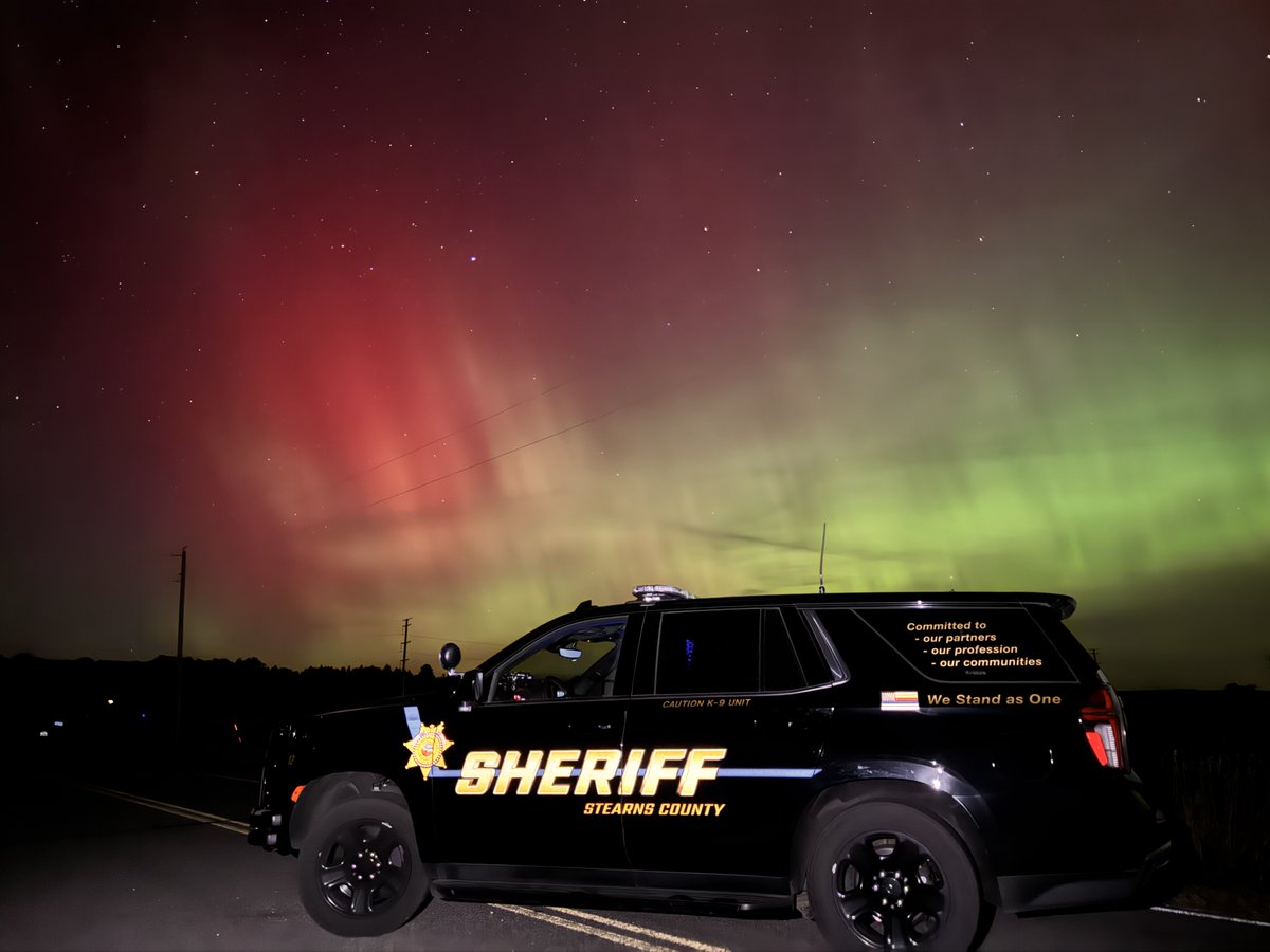Deputy Thunstedt captured this stunning photo of the northern lights last night. Hopefully, many of you were able to enjoy this beautiful sight as well!